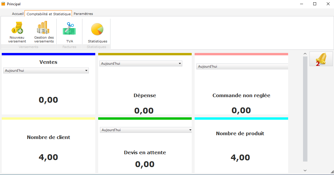 Gestock, Logiciel de gestion de stock- Gestion des utilisateurs